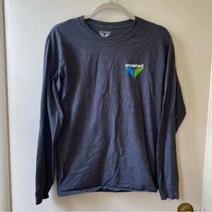 Snowbird Utah Ski Long Sleeve Pullover Cotton Shirt